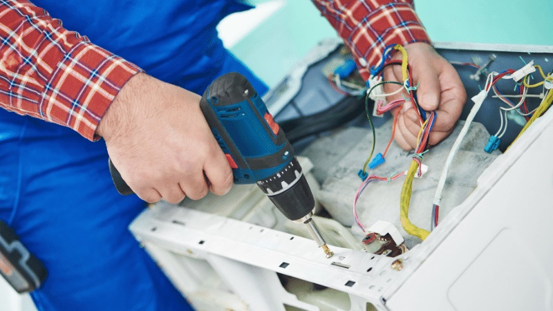 Gaziosmanpaşa Protherm Protherm çamaşır makinesi kart tamiri – Su almama arızası orijinal parça ile giderildi. - Teknik servis örneği